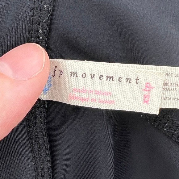 Free People Movement Women XS Spirit Active Tight Legging Twist Black Gray Yoga - Picture 5 of 7